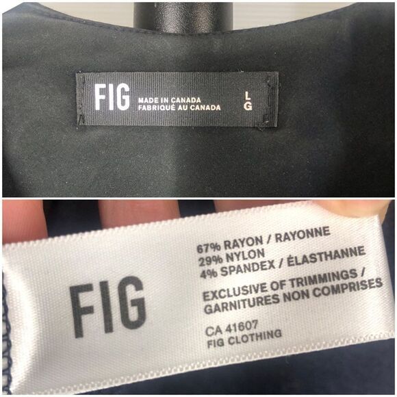 Fig CLOTHING Pif Purple-Blue‎ Open Blazer Work Office Travel Sz L - Picture 6 of 8